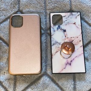 Bundle of iPhone 11 6.1 Phone Covers Square/Pink